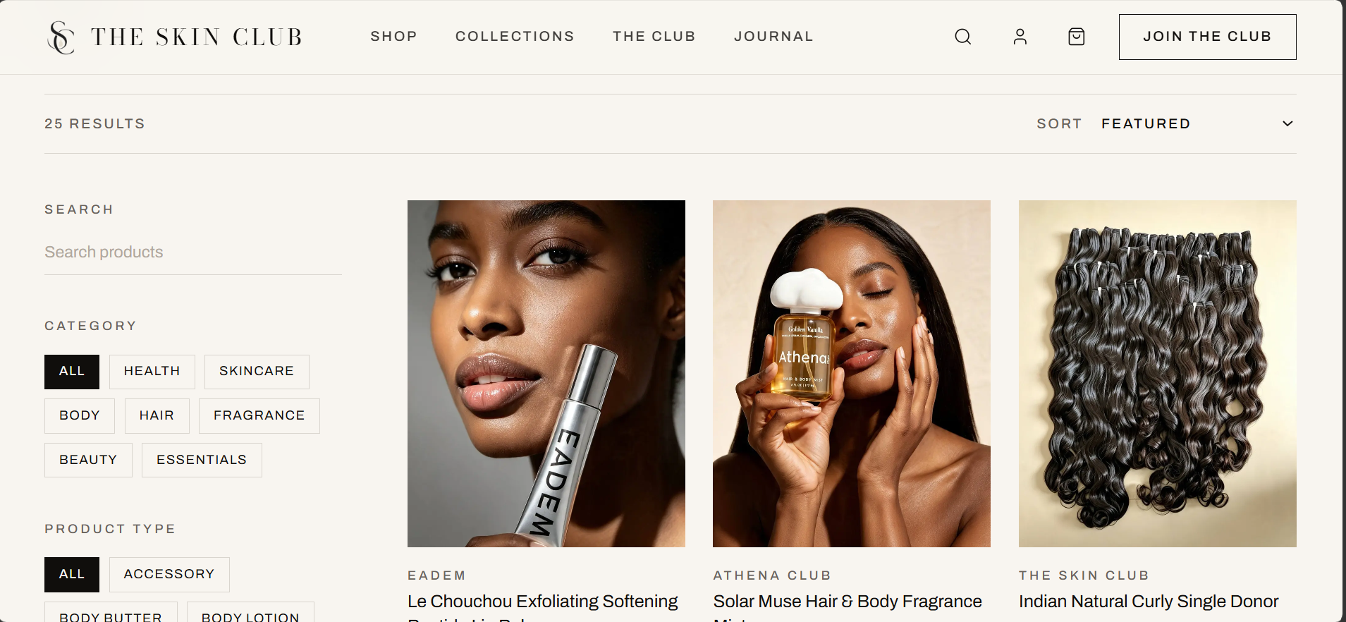 THE SKIN CLUB screenshot 2