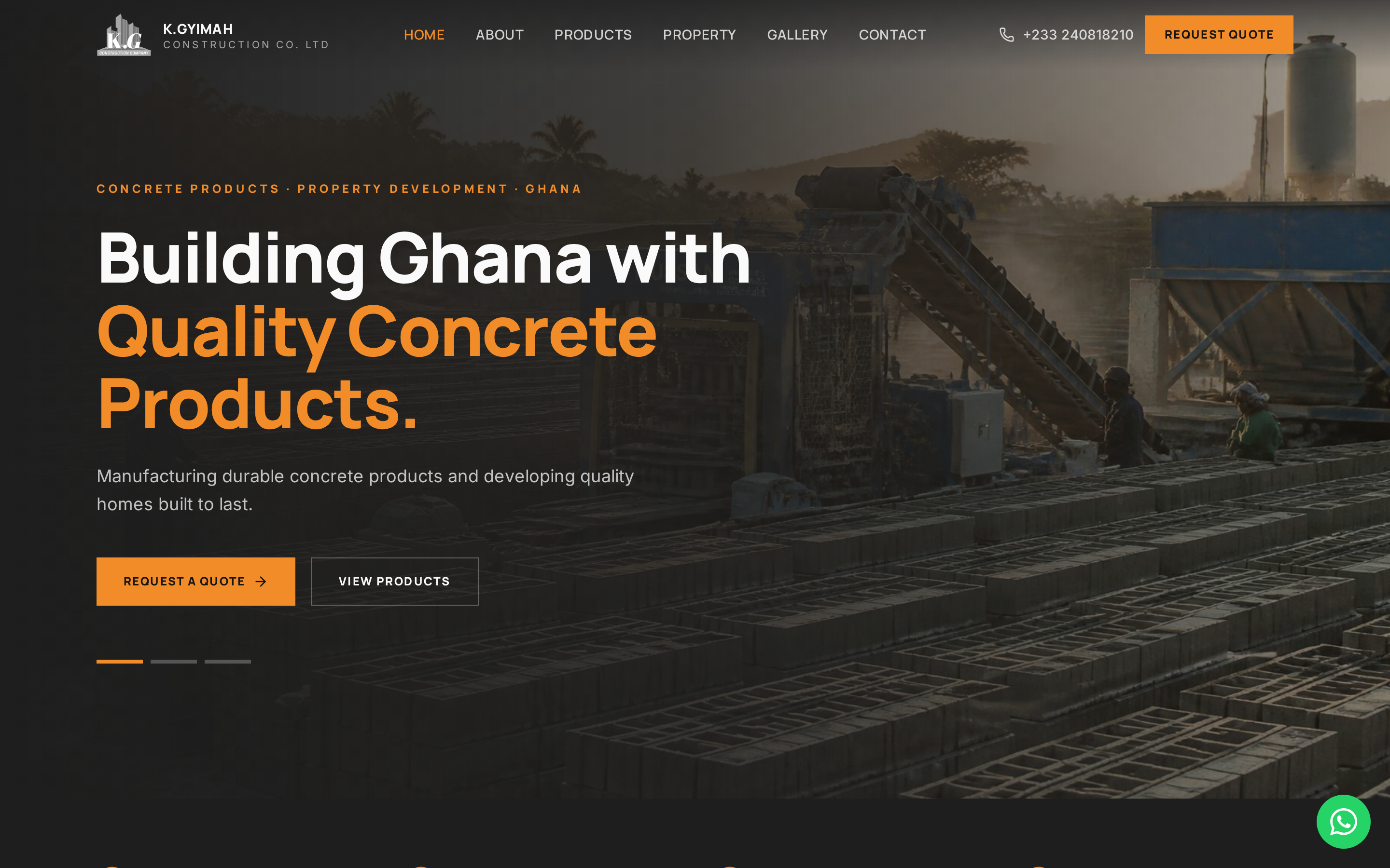 K.G CONSTRUCTION COMPANY screenshot 1
